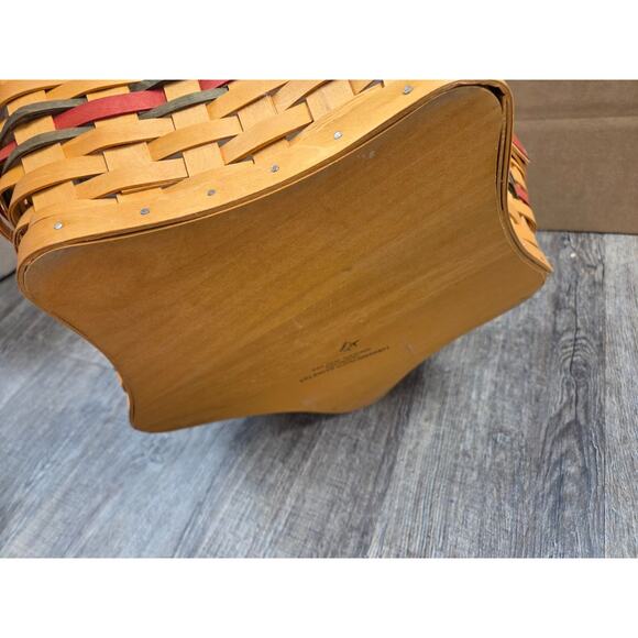 Longaberger 2001 Holiday Hostess Shining Star Basket Protector Liner Tie On - Picture 6 of 6